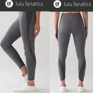 Lululemon Featherlight Tight Heathered Black